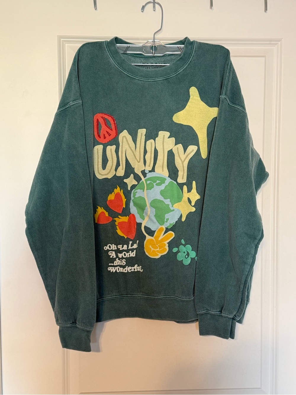 PacSun Olive Green Crewneck Sweatshirt